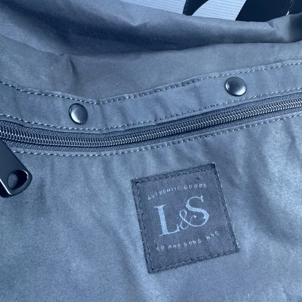 LO & SONS Catalina Day Tote Weekender Shoulder Bag Carry On Black Travel‎ Gym